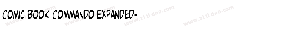 Comic Book Commando Expanded字体转换